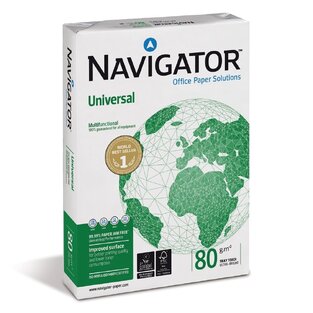 NAVIGATOR ΠΑΚΕΤΟ ΧΑΡΤΙ ΦΩΤΟΤΥΠΙΚΟΥ A4 (21x29,7cm) 80gr 500φ UNIVERSAL ΛΕΥΚΟ 006102