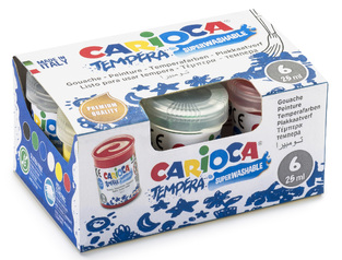 CARIOCA ΔΑΚΤΥΛΟΜΠΟΓΙΕΣ 6 ΧΡΩΜΑΤΑ 35gr Κ0022