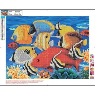 CENTRUM DIAMOND PAINTING KIT 5D (ΧΑΝΤΡΕΣ) 40x50cm ΨΑΡΑΚΙΑ 89758