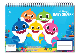 GIM ΜΠΛΟΚ ΖΩΓΡΑΦΙΚΗΣ Α4 30Φ BABY SHARK 33464413