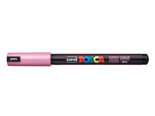 POSCA ΜΑΡΚΑΔΟΡΟΣ ΛΕΠΤΟΣ PC1MR 0.7mm ΜΕΤΑΛΛΙΚΟ ΡΟΖ (METALLIC PINK)