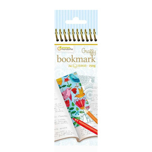 AVENUE MANDARINE GRAFFY BOOKMARK ΜΠΛΟΚ ΖΩΓΡΑΦΙΚΗΣ ΜΕ ΠΡΩΤΥΠΩΜΕΝΑ ΣΧΕΔΙΑ 6x20cm 24φ ΛΟΥΛΟΥΔΙΑ 25GY038