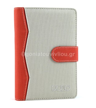 POLO ORGANIZER L ΜΕΓΑΛΟ 13,5x20cm ΓΚΡΙ ΚΟΚΚΙΝΟ 919039