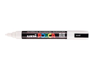 POSCA ΜΑΡΚΑΔΟΡΟΣ ΜΕΣΑΙΟΣ PC5M ΛΕΥΚΟ (WHITE)