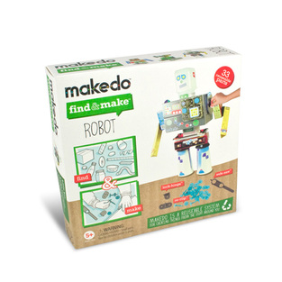 MAKEDO FIND AND MAKE ROBOT ΠΑΙΧΝΙΔΙ ΓΙΑ ΚΑΤΑΣΚΕΥΗ ΡΟΜΠΟΤ ΧΡΗΣΙΜΟΠΟΙΩΝΤΑΣ ΔΙΑΦΟΡΑ ΥΛΙΚΑ FM01002