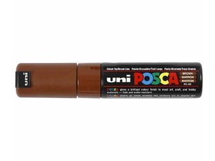 POSCA ΜΑΡΚΑΔΟΡΟΣ ΧΟΝΔΡΟΣ PC8KT ΚΑΦΕ (BROWN)