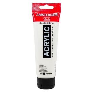 TALENS AMSTERDAM ACRYLIC ΑΚΡΥΛΙΚΗ ΤΕΜΠΕΡΑ ΛΕΥΚΟ TITANIUM WHITE No105 120ml