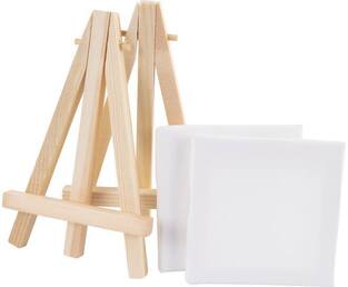 STYLEX ΚΑΜΒΑΣ ΖΩΓΡΑΦΙΚΗΣ ΣΕ ΚΑΒΑΛΕΤΟ ΜΙΝΙ 7x7cm 2τεμ 28672