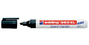 EDDING 360XL ΜΑΡΚΑΔΟΡΟΣ ΑΣΠΡΟΠΙΝΑΚΑ ΕΠΑΝΑΓΕΜΙΖΟΜΕΝΟΣ ΜΑΥΡΟΣ No1