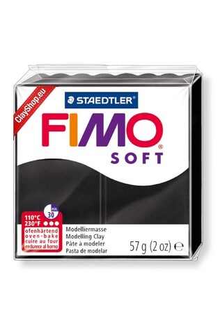 STAEDTLER FIMO SOFT ΠΗΛΟΣ ΠΟΥ ΨΗΝΕΤΑΙ BLACK ΜΑΥΡΟ 8020 9 56gr