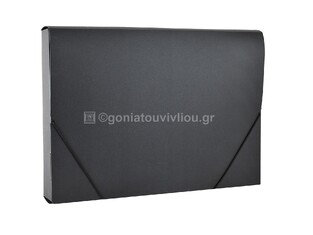 SD ΠΛΑΣΤΙΚΟ ΚΟΥΤΙ ΜΕ ΛΑΣΤΙΧΟ 5x25x35cm ΜΑΤ ΜΑΥΡΟ