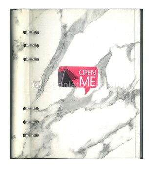 (ΠΡΟΣΦΟΡΑ -80%) FILOFAX ΣΗΜΕΙΩΜΑΤΑΡΙΟ A5 PATTERNS MARBLE (ΟΨΗ ΜΑΡΜΑΡΟΥ ΜΕ ΚΡΙΚΟΥΣ) CLIPBOOK 145001