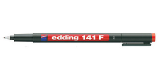 EDDING 141 F ΜΑΡΚΑΔΟΡΟΣ ΔΙΑΦΑΝΕΙΩΝ ΑΝΕΞΙΤΗΛΟΣ 0.6mm ΚΟΚΚΙΝΟΣ No2