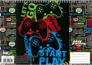 BACK ME UP BMU NO FEAR ΜΠΛΟΚ ΖΩΓΡΑΦΙΚΗΣ A4 (21x29,7cm) 30φ VIDEO GAMES 34812417