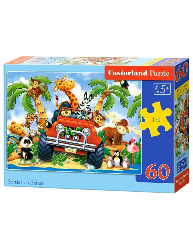 CASTORLAND ΠΑΖΛ 60 ΤΕΜΑΧΙΩΝ SOFTIES ON SAFARI 6793