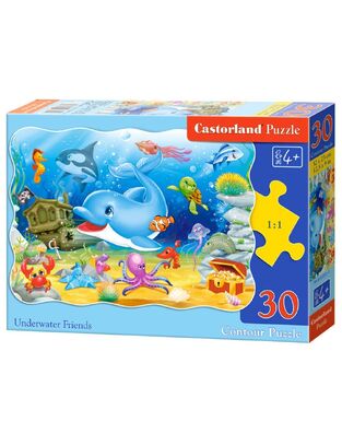 CASTORLAND ΠΑΖΛ 30 ΤΕΜΑΧΙΩΝ UNDERWATER FRIENDS 32x23cm 145B03501