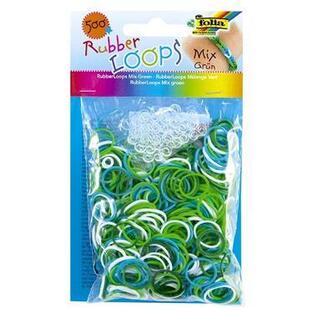 FOLIA RUBBER LOOPS ΛΑΣΤΙΧΑΚΙΑ (ΤΥΠΟΥ PLEXI FLEXI ΠΛΕΞΙ ΦΛΕΞΙ) ΓΙΑ ΚΑΤΑΣΚΕΥΗ ΒΡΑΧΙΟΛΙΩΝ ΠΡΑΣΙΝΕΣ ΑΠΟΧΡΩΣΕΙΣ 500ΤΜΧ 331594