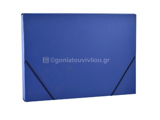 SD ΠΛΑΣΤΙΚΟ ΚΟΥΤΙ ΜΕ ΛΑΣΤΙΧΟ 5x25x35cm ΜΑΤ ΑΔΙΑΦΑΝΟ ΜΠΛΕ