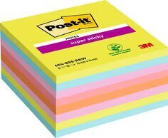 3M POST IT ΑΥΤΟΚΟΛΛΗΤΑ ΧΑΡΤΑΚΙΑ ΚΥΒΟΣ 654 8SS RBW SUPER STICKY THIN STRIPE 7,6x7,6cm 360φ