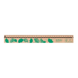 HERLITZ ΧΑΡΑΚΑΣ 30cm GREENLINE ΞΥΛΙΝΟΣ ΜΕ ΠΡΑΣΙΝΑ ΣΧΕΔΙΑ 150033621