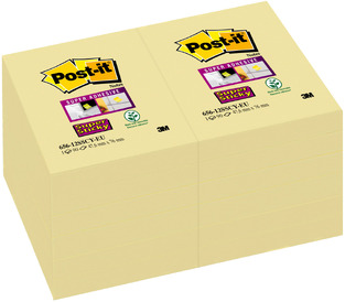 3M POST IT ΑΥΤΟΚΟΛΛΗΤΑ ΧΑΡΤΑΚΙΑ 656 12SSCYEU 4,7x7,6cm ΚΙΤΡΙΝΑ 90φ