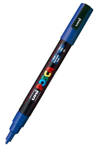 POSCA ΜΑΡΚΑΔΟΡΟΣ ΛΕΠΤΟΣ PC3M ΜΠΛΕ (BLUE)