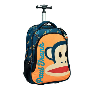 BACK ME UP ΣΧΟΛΙΚΗ ΤΣΑΝΤΑ ΣΑΚΙΔΙΟ TROLLEY ΤΡΟΛΕΙ PAUL FRANK LOGO BOYS 34687074