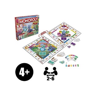 HASBRO ΕΠΙΤΡΑΠΕΖΙΟ ΠΑΙΧΝΙΔΙ MONOPOLY 2 ΣΕ 1 ΜΕ 2 ΕΠΙΠΕΔΑ ΚΑΙ ΤΑΜΠΛΟ 2 ΟΨΕΩΝ F8562