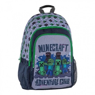 GRAFFITI ΣΧΟΛΙΚΗ ΤΣΑΝΤΑ ΣΑΚΙΔΙΟ ΠΛΑΤΗΣ ΔΗΜΟΤΙΚΟΥ MINECRAFT GREY 238211