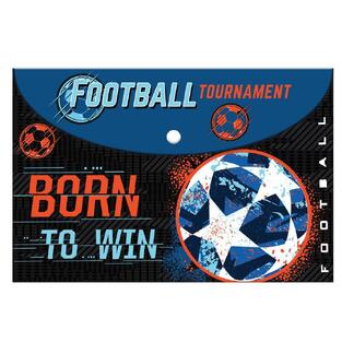 MUST ΦΑΚΕΛΟΣ ΜΕ ΚΟΥΜΠΙ ΠΛΑΣΤΙΚΟΣ A4 (21x29,7cm) FOOTBALL BORN TO WIN 585177