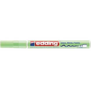 EDDING 751 ΜΑΡΚΑΔΟΡΟΣ ΑΝΕΞΙΤΗΛΟΣ ΛΑΔΙΟΥ PAINT MARKER 1 2MM ΠΑΣΤΕΛ ΠΡΑΣΙΝΟΣ