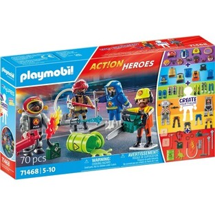 PLAYMOBIL ACTION HEROES MY FIGURES ΕΠΙΧΕΙΡΗΣΗ ΠΥΡΟΣΒΕΣΤΙΚΗΣ 71468