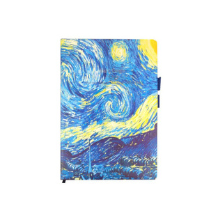 ΣΗΜΕΙΩΜΑΤΑΡΙΟ ΒΙΒΛΙΟΔΕΤΗΜΕΝΟ VAN GOGH 16x11cm ΜΕ ΓΡΑΜΜΕΣ 80φ STARRY NIGHT 65008