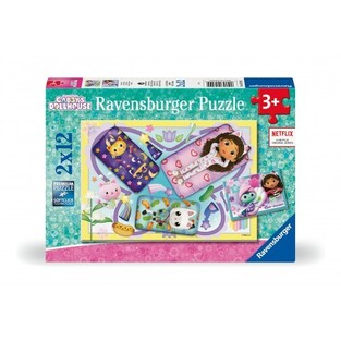 RAVENSBURGER ΠΑΖΛ 2χ12τεμ GABBY S DOLLHOUSE 057092