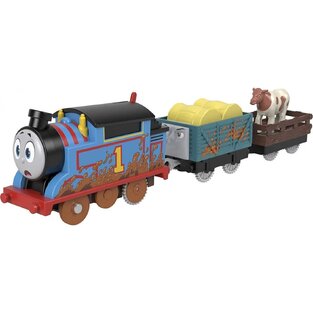 MATTEL FISHER PRICE THOMAS THE TRAIN THOMAS AND FRIENDS MUDDY THOMAS ΜΗΧΑΝΟΚΙΝΗΤΑ ΤΡΕΝΑ ΜΕ 2 ΒΑΓΟΝΙΑ HFX97 HDY73