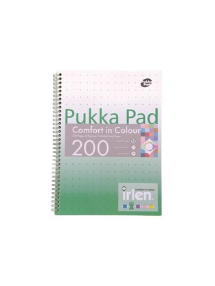 PUKKA PAD COMFORT IN COLOUR ΤΕΤΡΑΔΙΟ ΣΠΙΡΑΛ A4 (21x29.7cm) ΠΕΡΦΟΡΕ ΜΕ 100 ΧΡΩΜΑΤΙΣΤΑ ΦΥΛΛΑ ΠΡΑΣΙΝΑ IRLJOTA4GRE