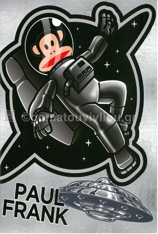 BACK ME UP BMU ΤΕΤΡΑΔΙΟ ΚΑΡΦΙΤΣΑ 17x25cm 40φ PAUL FRANK DRIFTER SPACE CAMPUS ΓΚΡΙ ΜΕ ΑΣΤΡΟΝΑΥΤΗ 34670400