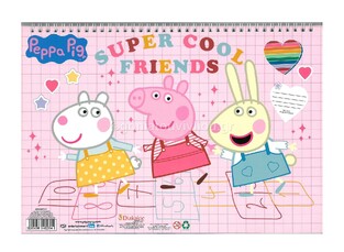 ΜΠΛΟΚ ΖΩΓΡΑΦΙΚΗΣ PEPPA PIG ΠΕΠΠΑ ΤΟ ΓΟΥΡΟΥΝΑΚΙ  23Χ33 40Φ ΜΕ ΑΥΤΟΚΟΛΛΗΤΑ 2 ΣΕΛΙΔΕΣ ΠΡΟΣΧΕΔΙΑΣΜΕΝΕΣ ΚΑΙ ΣΤΕΝΣΙΛ 0481942 000482522