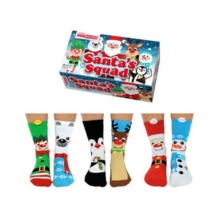 UNITED ODD SOCKS ΧΡΙΣΤΟΥΓΕΝΝΙΑΤΙΚΕΣ ΠΑΙΔΙΚΕΣ ΚΑΛΤΣΕΣ No 30 1/2-38 1/2 SANTAS SQUAD (3 PAIRS) 9401011