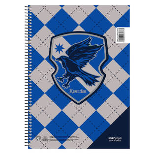 SALKO ΤΕΤΡΑΔΙΟ ΣΠΙΡΑΛ 17x25cm 4 ΘΕΜΑΤΩΝ 120φ 2023 HARRY POTTER SCHOOL PRIDE RAVENCLAW EAGLE ΜΠΛΕ 7274