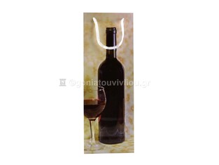 ΤΣΑΝΤΑ ΣΑΚΟΥΛΑ ΔΩΡΟΥ ΓΙΑ ΜΠΟΥΚΑΛΙ ΠΟΤΟ 13x36cm ΜΠΟΥΚΑΛΙ ΚΟΚΚΙΝΟ ΚΡΑΣΙ OHF