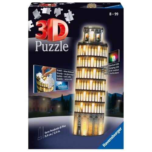 RAVENSBURGER 3D ΠΑΖΛ 216τεμ PISA Ο ΠΥΡΓΟΣ ΤΗΣ ΠΙΖΑΣ ΝΥΧΤΕΡΙΝΗ ΕΚΔΟΣΗ (ΠΕΡIΕΧΕΙ ΛΑΜΠΑ LED)125159