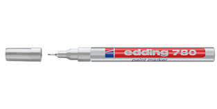 EDDING 780 ΜΑΡΚΑΔΟΡΟΣ ΑΝΕΞΙΤΗΛΟΣ ΛΑΔΙΟΥ PAINT MARKER ΛΕΠΤΗ ΜΥΤΗ 0.8mm ΑΣΗΜΙ No54