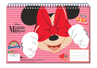 GIM ΜΠΛΟΚ ΖΩΓΡΑΦΙΚΗΣ 23x33cm 30φ MINNIE DOT DIVA 34037413