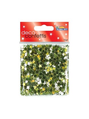 GLOBAL GIFT DECO CONFETTIS ΠΟΥΛΙΕΣ ΑΣΤΕΡΙΑ ΧΡΥΣΑ 15gr 360505