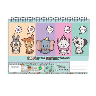 GIM ΜΠΛΟΚ ΖΩΓΡΑΦΙΚΗΣ 23x33cm 30φ DISNEY ANIMALS ENJOY THE LITTLE THINGS 34122413