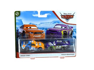 MATTEL ΑΥΤΟΚΙΝΗΤΑΚΙΑ DISNEY CARS SPEEDY COMET PARKER BRAKESTON ΣΕΤ 2τεμ DXV99 GKB74 86100174