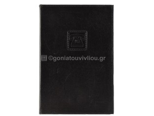 SPADI ΕΥΡΕΤΗΡΙΟ ΤΗΛΕΦΩΝΩΝ 17x25,5cm ΒΙΒΛΙΟΔΕΤΗΜΕΝΟ No4 CLASSIC 96φ ΜΑΥΡΟ 019053