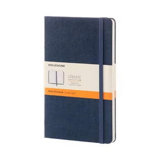 MOLESKINE ΣΗΜΕΙΩΜΑΤΑΡΙΟ LARGE (13x21cm) HARD COVER SAPPHIRE BLUE RULED NOTEBOOK (ΡΙΓΕ)