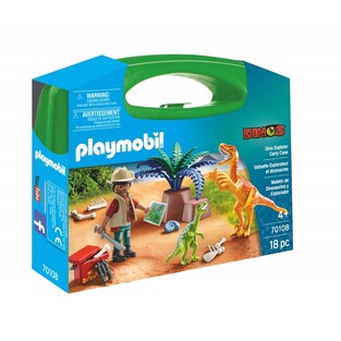 PLAYMOBIL DINOS ΠΑΙΧΝΙΔΙ MAXI ΒΑΛΙΤΣΑΚΙ ΕΞΕΡΕΥΝΗΤΗΣ ΚΑΙ ΔΕΙΝΟΣΑΥΡΟΙ 70108